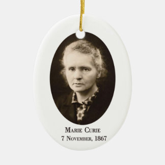 Marie Curie Ceramic Ornament