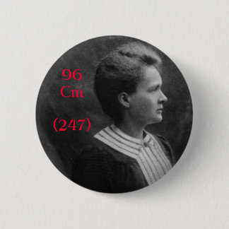 Marie Curie Curium 2 Inch Round Button
