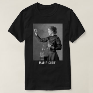 marie curie is physicist black elegant tshirt