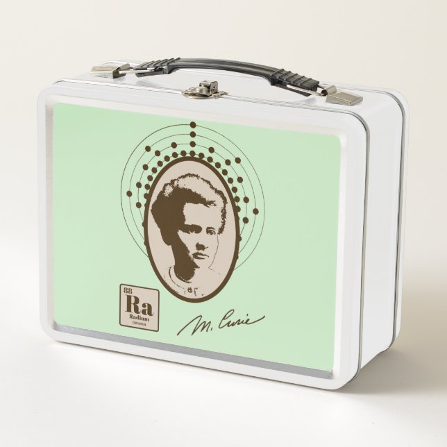 Marie Curie - Mint Metal Lunch Box (Front)