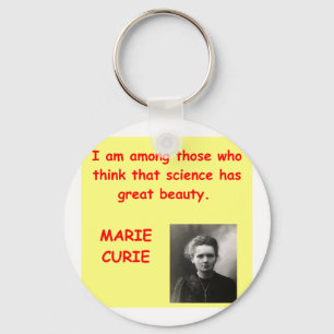 Marie Curie quote Keychain