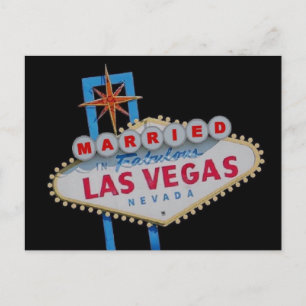MARIÉ Dans Fabulous Las Vegas Carte Postale