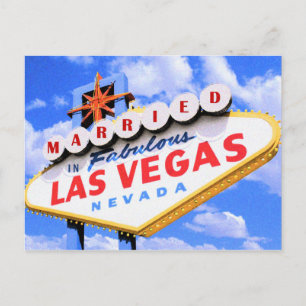 MARIÉ Dans Fabulous Las Vegas Carte Postale