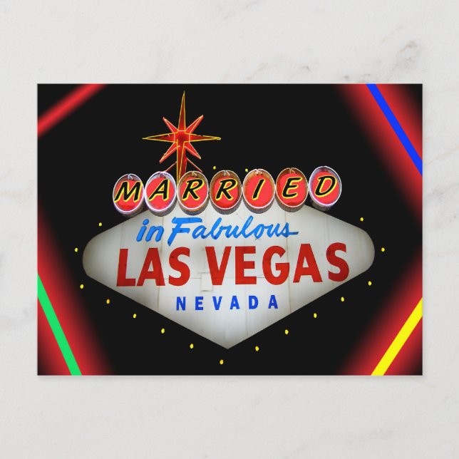 Marié dans Fabulous Las Vegas Invitations de maria (Devant)