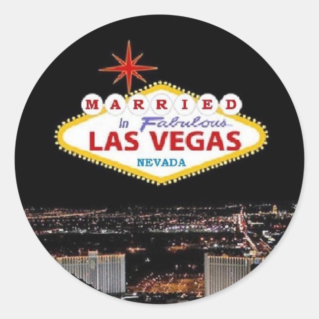 MARIÉ Dans Fabulous Las Vegas, Nevada Sticker (Devant)