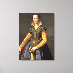 Marie de Medici , wife of Henri IV of France Canvas Print