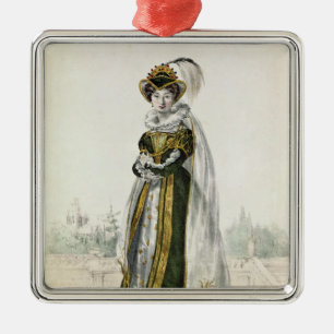 Marie Dorval  in 'Marion Delorme' by Victor Metal Ornament