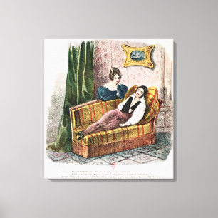 Marie Dorval  in the role of Adele d'Hervey Canvas Print