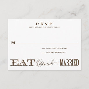 & MARIÉ(E) RSVP 3.5 x 5