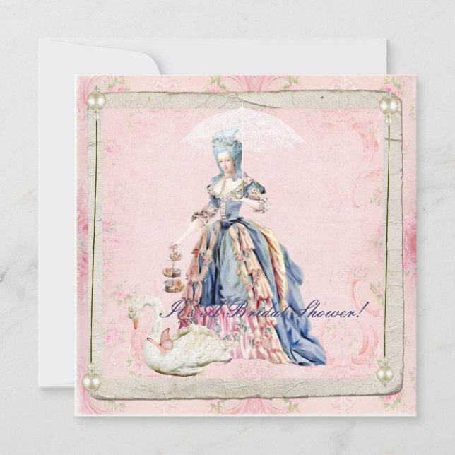 Marie et une invitation de Fête de la mariée de (Devant)