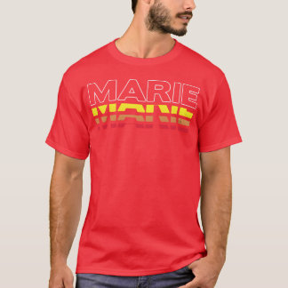 Marie First Name Funny Vintage Sunset Marie boy T-Shirt