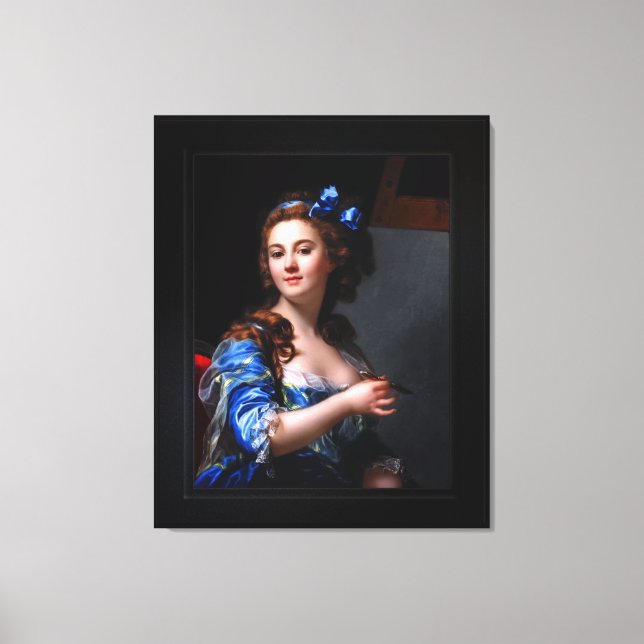 Marie Gabrielle Capet Self Portrait Canvas Print (Front)