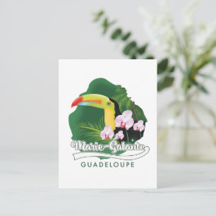 Marie Galante Guadeloupe logo Postcard