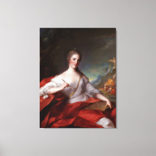 Marie-Geneviève Boudrey by Jean-Marc Nattier Canvas Print