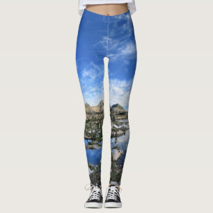 Marie Lake Morning Panorama - John Muir Trail Leggings