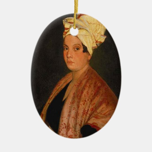 Marie Laveau: The Voodoo Queen Ceramic Ornament (Front)