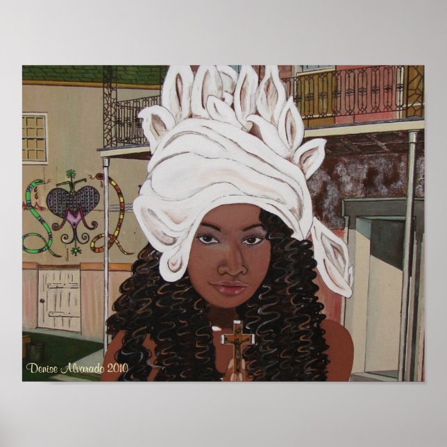 Marie Laveaux in the French Quarter Poster (Front)