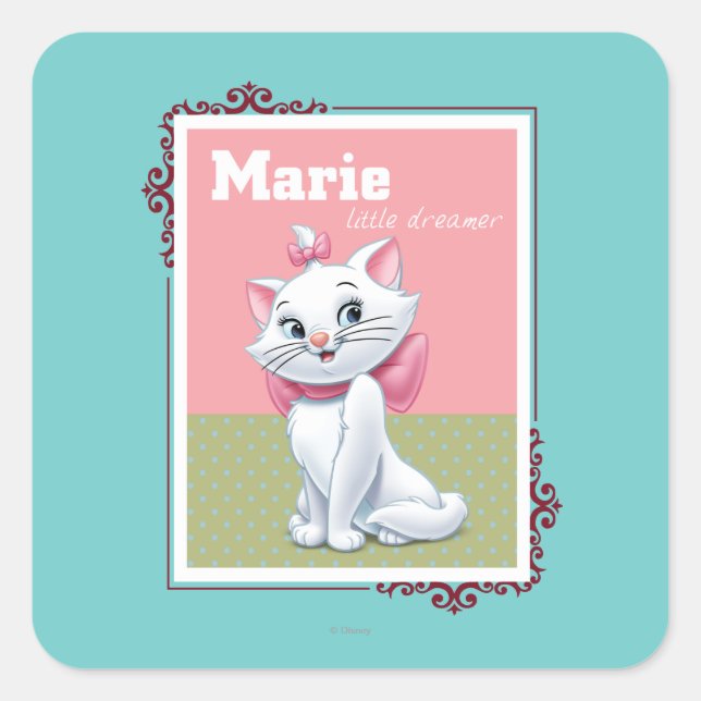 Marie Little Dreamer Square Sticker (Front)
