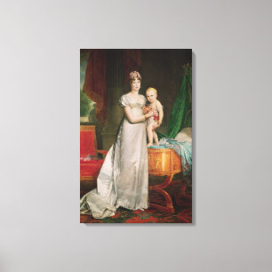 Marie Louise  and the King of Rome Canvas Print