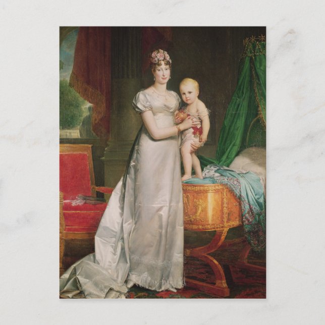 Marie Louise  and the King of Rome Postcard (Front)