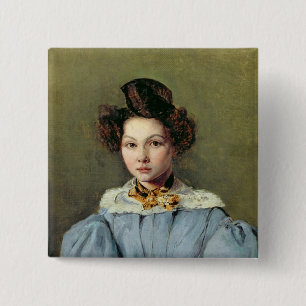 Marie Louise Sennegon, 1831 2 Inch Square Button