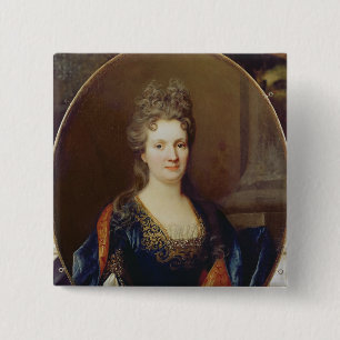 Marie Marguerite Arouet , c.1700 2 Inch Square Button