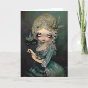 "Marie Masquerade" Greeting Card