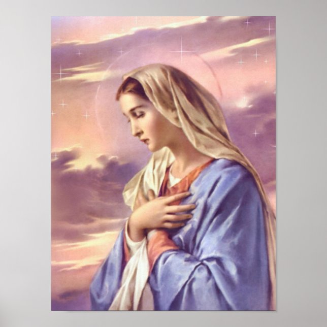 Marie mère de Dieu, la vierge sainte, affiche (Devant)