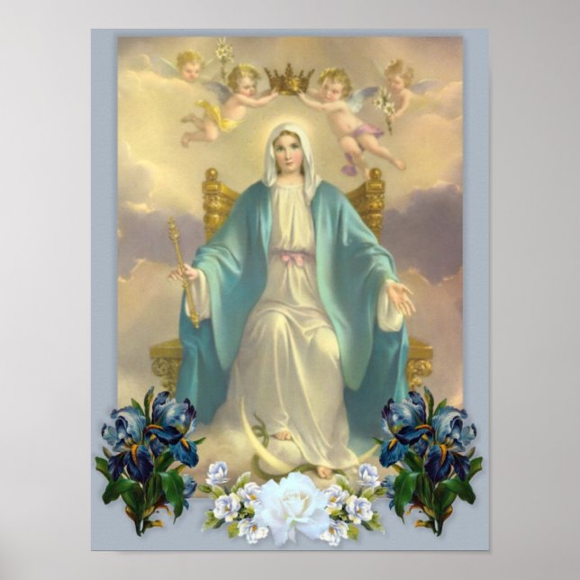 Marie mère de Dieu, la vierge sainte, affiche (Devant)