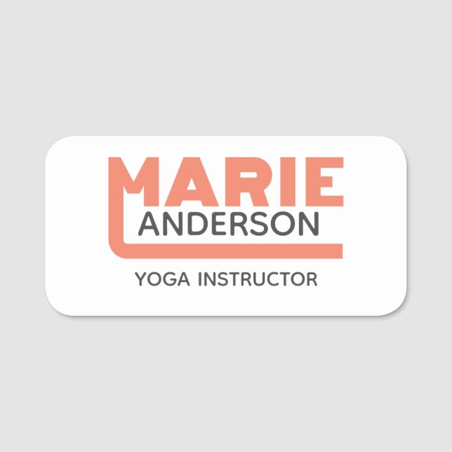 Marie Name Tag (Front)