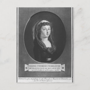 Marie-Therese-Charlotte de France, age 17 Postcard
