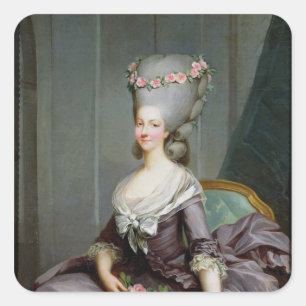 Marie-Therese de Savoie-Carignan Princess Square Sticker