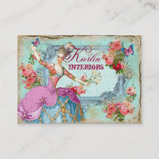 Marie Vintage Butterfly Business Card