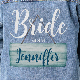 Mariée Côtière Rustique Monogramme de Mariage