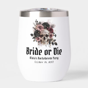 Mariée crâne florale d'Halloween ou Bachelorette