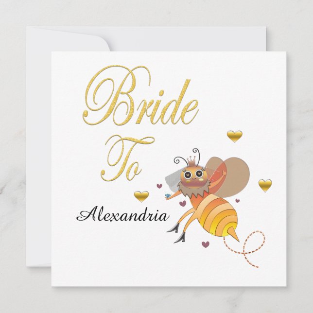 Mariée pour être nuptiale Personnaliser la carte p (Devant)