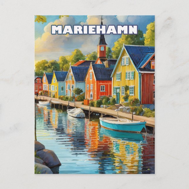 Mariehamn, a quiet jewel of the Åland archipelago Postcard (Front)