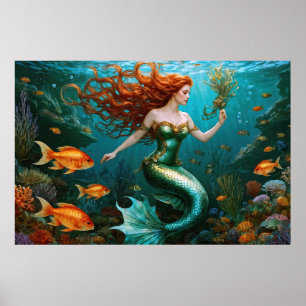 “Marielle” – Beautiful Dancing Mermaid Poster