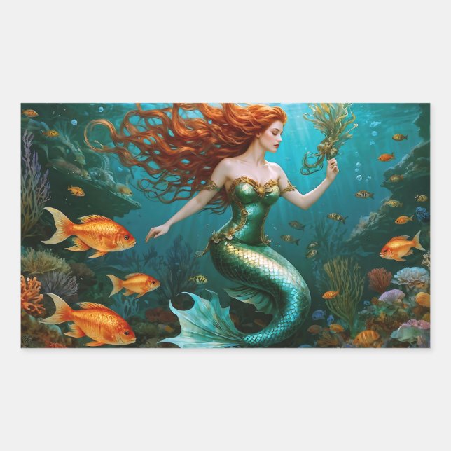 “Marielle” – Beautiful Dancing Mermaid Sticker (Front)