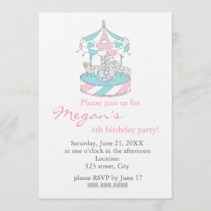 Marier-aller-rond - invitation d'anniversaire