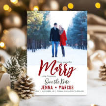 Mariés Petit Noël Save The Date