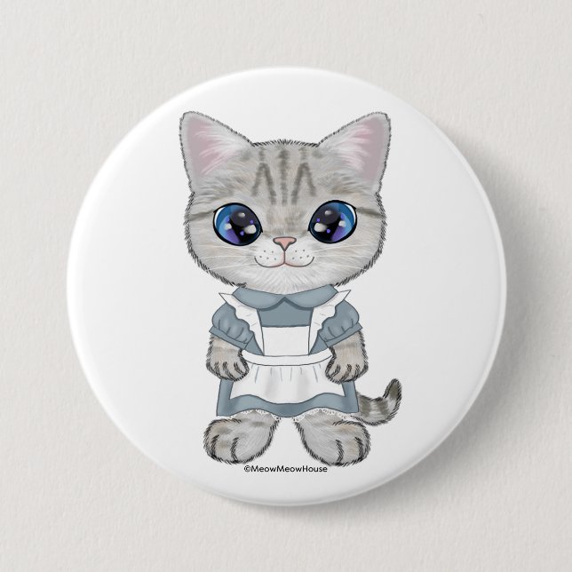 Marie's Tea Party 3 Inch Round Button (Front)