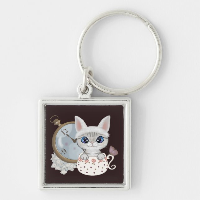 Marie's Tea Party Keychain (Front)