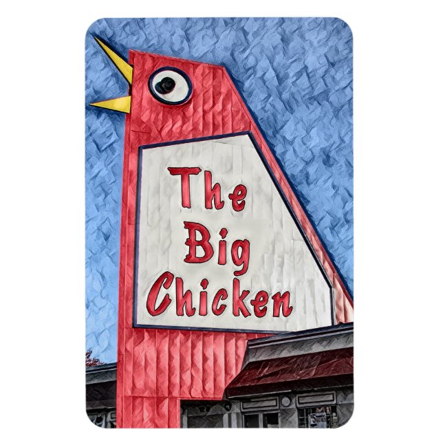 Marietta Georgia Big Chicken restaurant painting Magnet (Vertical)
