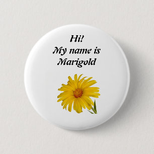Marigold 2 Inch Round Button