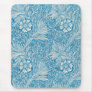 Marigold by William Morris, Vintage Garden Flowers Mouse Pad