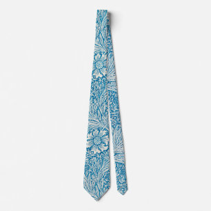 Marigold by William Morris, Vintage Garden Flowers Tie