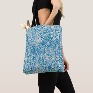 Marigold by William Morris, Vintage Garden Flowers Tote Bag