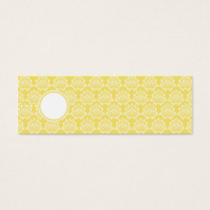 Marigold Favour Tags Skinny Profile Cards