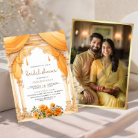 Marigold Floral South Indian Hindu Bridal Shower